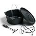 Dutch Oven Kochtopf 6 QT Gusseisen *MODELL2010* SEASONED mit Tasche, Deckelheber und -st�nder