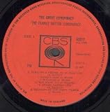 GREAT CONSPIRACY LP UK CBS 1967 11 TRACK MONO PRESSING ORANGE LABEL DESIGN MATRIX A1/B1 (63277)