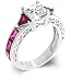 Princess Pink Regal Engagement/Wedding Ring