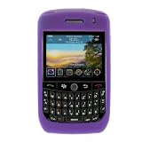Dark Purple Durable Rubber Soft Silicone Skin Cover Case for T-Mobile Blackberry Curve 8900 Javelin Smartphone (Wireless Phone Accessory)