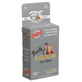 Finally...On Demand For Men Erectile Enhancement Support Capsules For Men, 8-Count Packages