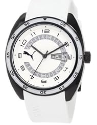 PUMA Womens PU102522007 Course Three-Hand Date White Watch