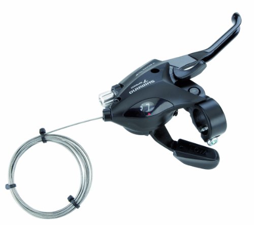 Shimano Brems-/Schalthebel-Rapid-Fire 7-fach mit Ganganzeige f&uuml;r V-Brake, schwarz, rechts, 5385