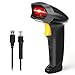 Handheld USB Barcode Scanner Wired Automatic 1D Bar Code Reader with USB Cable for Supermarket, Convenience Store, Warehouse