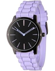 New Geneva Lavender w/ Black Silicone Watch