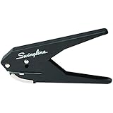 Swingline Low Force 1-Hole Punch, 20 Sheets, Black (A7074017)