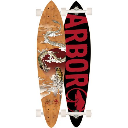 Arbor Fish Bamboo Longboard Bamboo, 38in