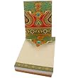 Bejeweled Paisley Brooch Magnetic Closure Mini Notepad