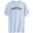 T-Shirt Mens Light Blue " Connecticut CLASSIC " Usa States