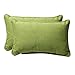 Pillow Perfect Pompeii Solid Indoor/Outdoor Lumbar Pillow Plush Fill, Weather and Fade Resistant, Lumbar - 11.5