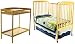 Dream On Me 2 in 1 Full Size Convertible Crib and Changing Table Combo, Natural