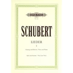 Lieder 1 - Sehr Tief. Gesang Tief, Klavier