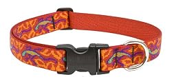 Lupine Go Go Gecko Adjustable Collar for Dogs with 12-to-20-Inch Necks, 1 Inch Wide