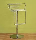 Adjustable Bar Stool - Modern Acrylic and Chrome Finish