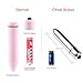 Multi-Speed Mini Electric Massager, Sekmet Waterproof 10-Frequency Portable Bullet Massager (Pink)