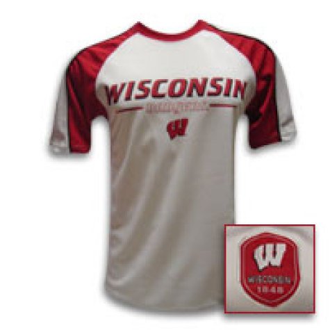 Buy Men's Wisconsin Badgers S S 'Arsenal' White Team Color Tshirt
