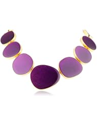 Kenneth Jay Lane Enamel Flat Disc Necklace