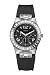 GUESS Black Leather Strap Watch