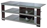 Review Planet 3 55199 / Planet 3 50-Inch TV Console, Mahogany Finish/Clear Glass