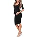 Women's Ruched Maternity Dress - Made in USA