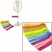 Wine Lines Waterproof Colorful Drink Tag Markers for Parties, Tasting Reviews