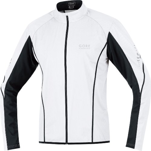 GORE RUNNING WEAR Herren/uni Jacke PULSE WINDSTOPPER&reg; Active Shell, white/black, XL Preisvergleich