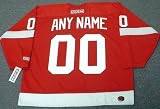 DETROIT RED WINGS CCM Throwback NHL Hockey Jersey Customized with "Any Name & Number(s)", LARGE