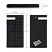 Solar Charger, Solar Power Bank 10000mAh with Phone Dock & Flashlight Function ; Shockproof Rain-proof Dual USB Solar Panel for iPhone, iPad mini, iPod, Samsung Smart Phones and Tablets, Camera
