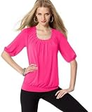 Style&co. Pleated Scoop-Neck Top