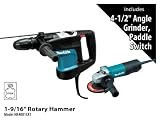Makita HR4001C SDS Max 1-9/16-Inch Rotary Hammer with -InchFree-Inch 9557PB 4-1/2-Inch Grinder