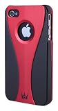 CaseCrown Exo Case for Apple iPhone 4 and 4S (AT&T, Sprint, & Verizon compatible) - Red/Black
