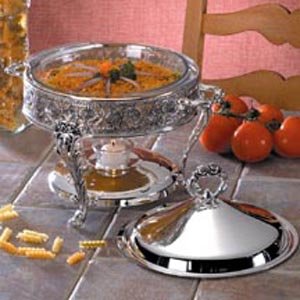 FLORAL DESIGN FOOD WARMER