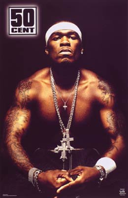 50 Cent (Shirt Off) Music Poster Print - 24