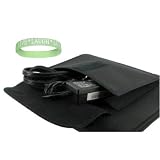 Toshiba Mini NB205-N210 10.1-Inch Black Netbook Hard shell SLEEVE CASE Cover Pouch Carrying Bag with Extra Accessories Pocket --- BLACK + Vangoddy tm, Live*Laugh*Love wrist band!!!
