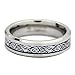 6mm Blue Celtic Dragon Unisex Tungsten Carbide Ring Wedding Band By MJ