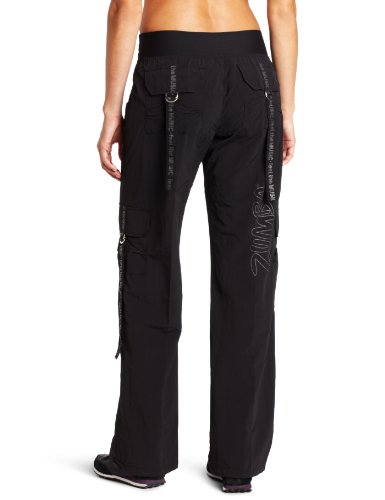 Zumba Fitness LLC Women's Feelin' It Samba Pant (Black, Large)