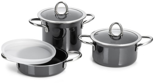 Silit 13242212 Topf-Set 3-teiliges Mini Max Silargan