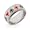 Eve's Addiction Men's and Women's Stainless Steel Poker Ring, 5