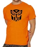 Touchlines Transformers Logo T-Shirt, Gr��e S, orange Preisvergleich