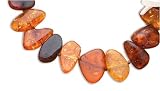 22 Abstract Shape Amber Nugget Necklace