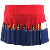 Crayola Doodlebugz  Crayon Apron Red and Blue