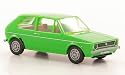 VW Golf I, gr&uuml;n, ''DDR'', Modellauto, Fertigmodell, Brekina 1:87