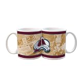NHL Colorado Avalanche 11-Ounce White Nostalgic Mug (2 Pack)
