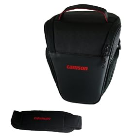 Camson High Quality Compact Holster Camera Case for Nikon SLR D5100, D3200, D3100, D3000, D90, D7000, D800 and more - Black