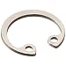 Tapered Section Standard Internal Retaining Ring, Axially Assembled, DIN 1.4122 Stainless Steel, Metric, 15mm Bore Diameter, 1mm Thick, Made In US, Pack of 5