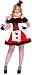 Leg Avenue Women's 2 Piece Pretty Playing Card Costume Includes Dress And Neck Piece, Black/Red, 1X-2X