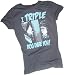 A Christmas Story Triple Dog Dare You Crop Sleeve Fitted Juniors T-Shirt
