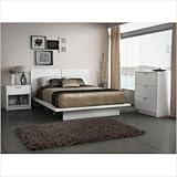 Eva Basic Bedroom Set in Pure White Size: Full
