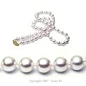 AAA Quality 16 Inch Round 6.5-7mm White Akoya SaltWater Cultured Pearl Necklace