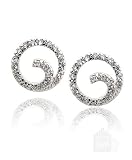 Spray Lake Simple Diamond clip on earring